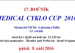 17. Ročník  MEDICAL CYKLO CUP  2016
