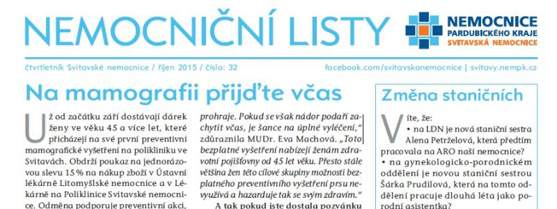 Aktuální Nemocniční listy