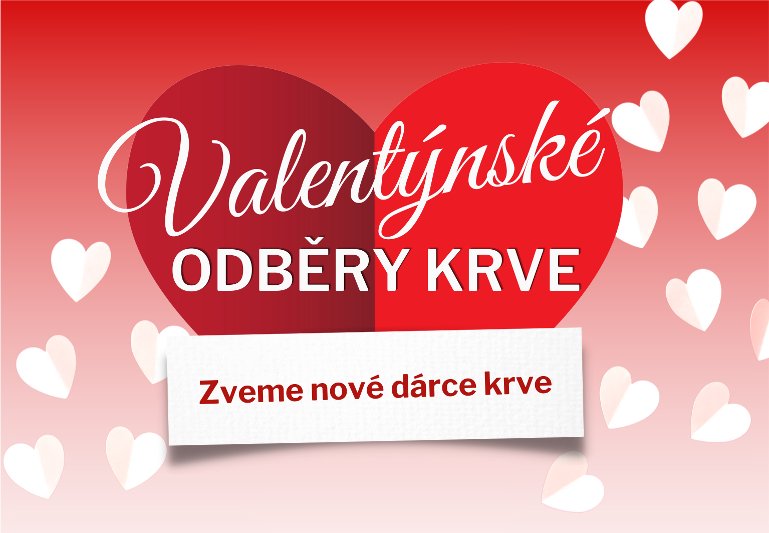 Pozvánka na Valentýnské odběry krve