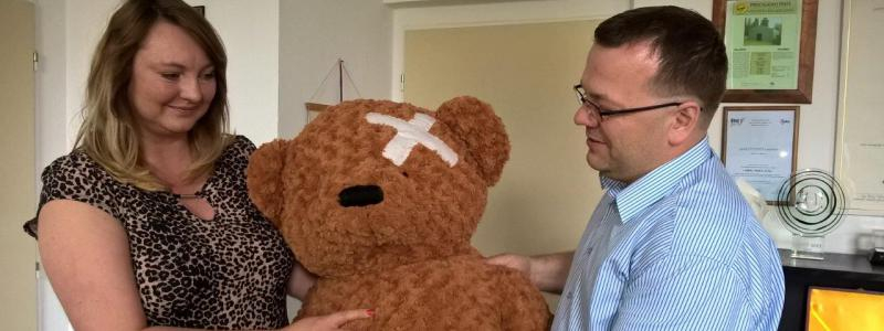 Nový obyvatel dětského oddělení je medvěd ze Svitapu